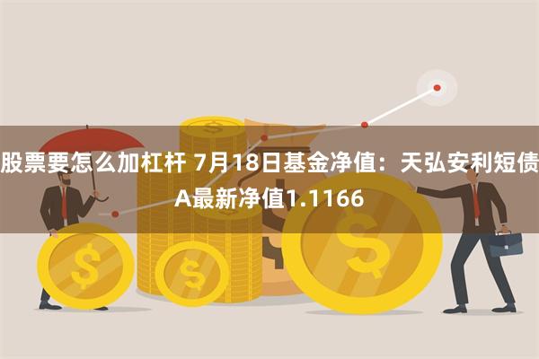 股票要怎么加杠杆 7月18日基金净值：天弘安利短债A最新净值1.1166