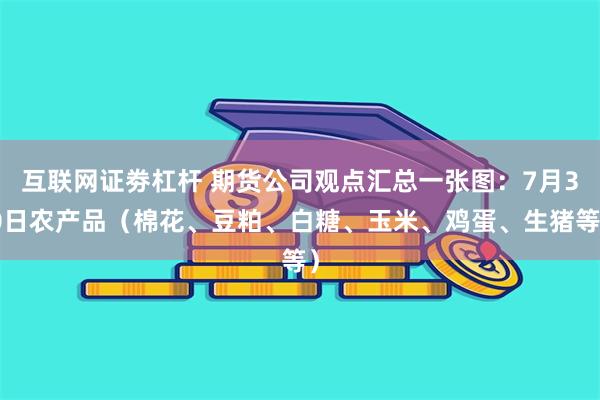 互联网证劵杠杆 期货公司观点汇总一张图：7月30日农产品（棉花、豆粕、白糖、玉米、鸡蛋、生猪等）