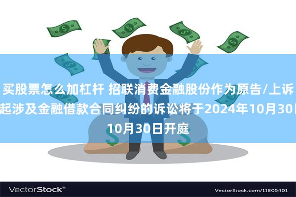 买股票怎么加杠杆 招联消费金融股份作为原告/上诉人的1起涉及金融借款合同纠纷的诉讼将于2024年10月30日开庭