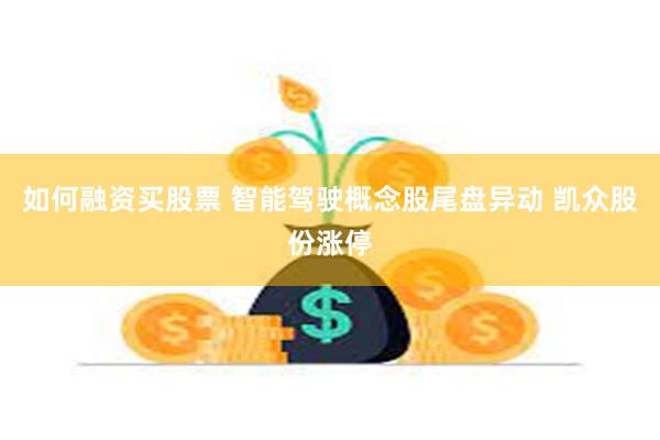 如何融资买股票 智能驾驶概念股尾盘异动 凯众股份涨停